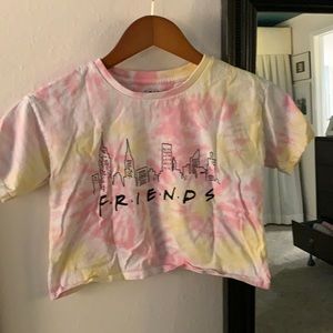 Kids FRIENDS TV show tie-dye top | crop waist